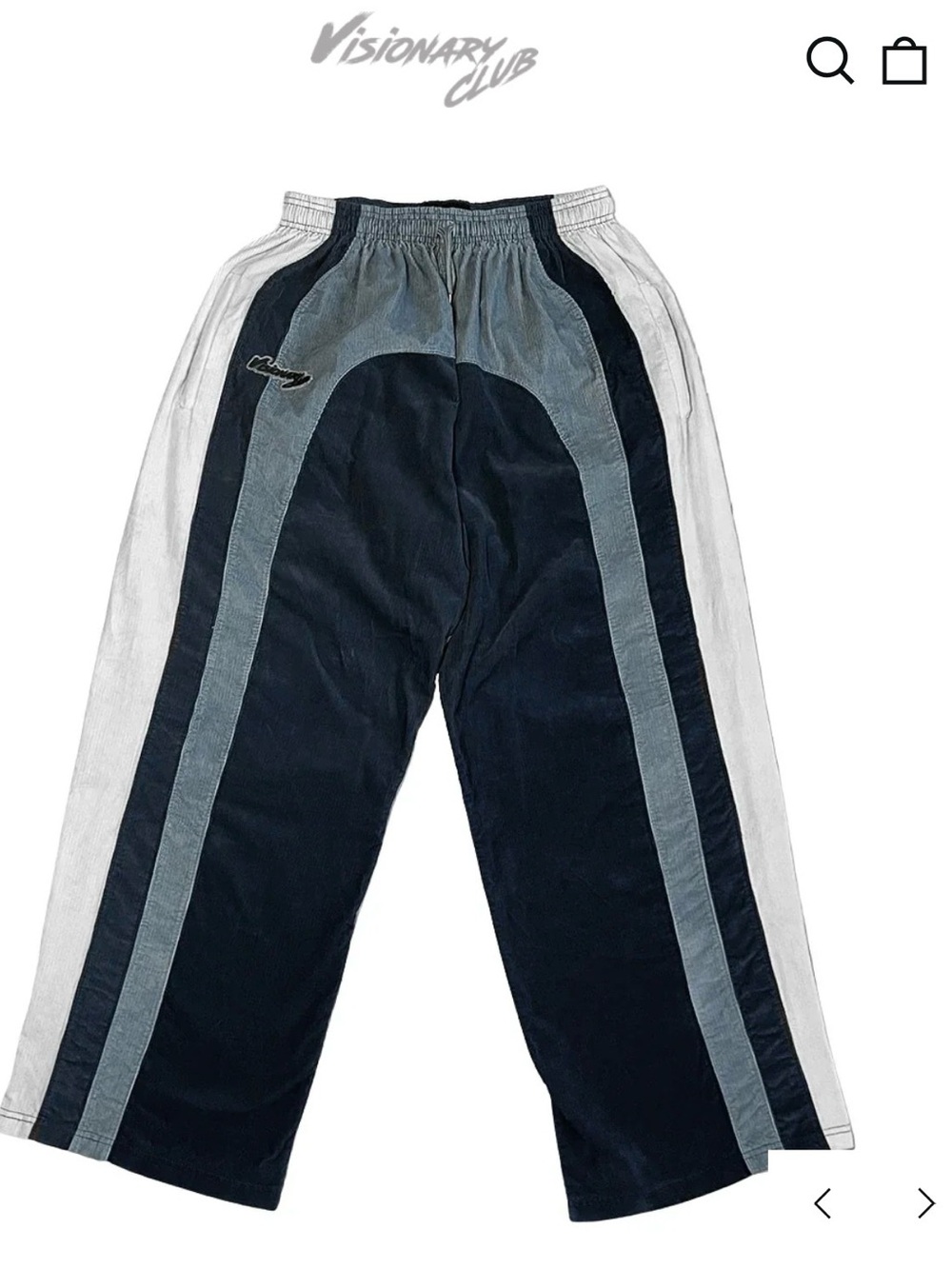 Visionary Club Radiant Aura (coastal waves) wide leg pants - unisex small